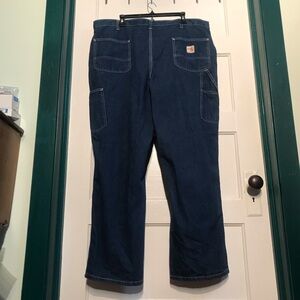 FR Carhartt Men's Blue Work Pants